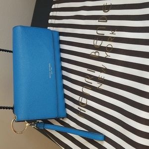 Henri Bendel NY Uptown Leather Wallet Wristlet for concerts/festivals/events